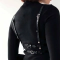 Deri Harness Büstiyer, Şık Deri Korse - 872