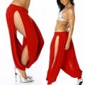 Derin Yırtmaçlı Şalvar Pantalon