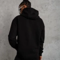 Düz Kapüşonlu Sweat - Siyah -
