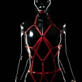 Elastik Seksi Body Harness, Seksi Full Body Bayan Harness - 1082