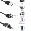 Endoskop 3 In 1 Yılan Kamera Usb Micro Usb Type-c 10m Sert Kablo