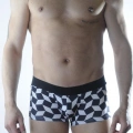Erkek 3d Küp Desenli Boxer