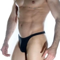 Erkek Arkası Büzgülü Siyah Brazillian Slip