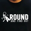 Erkek Around Baskılı Süprem T-shirt