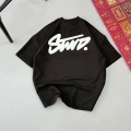 Erkek Baskılı Oversize T-shirt - Siyah