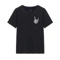Erkek Baskılı Oversize T-shirt - Siyah