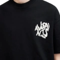 Erkek Baskılı Oversize T-shirt - Siyah