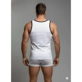 Erkek Beyaz Tank Top Boxer Takım