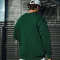 Erkek Bisiklet Yaka 3 İplik Pamuklu Basic SweatShirt - Haki