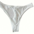 Erkek Biyeli Beyaz Transparan Brazillian Slip