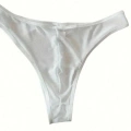 Erkek  Biyeli Beyaz Transparan Brazillian Slip