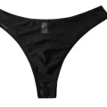 Erkek  Biyeli Siyah Transparan Brazillian Slip
