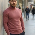 Erkek Boğazlı Yaka Uzun Kollu Triko