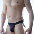Erkek Daire Desenli Jockstrap İç Giyim