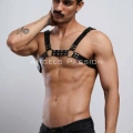 Erkek  Deri Fantazi Göğüs Harness - m8