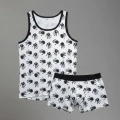 Erkek Desenli Tank Top Boxer Takım