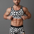 Erkek Desenli Tank Top Boxer Takımı
