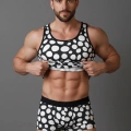 Erkek Desenli Tank Top Boxer Takımı