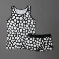 Erkek Desenli Tank Top Boxer Takımı