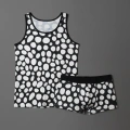 Erkek Desenli Tank Top Boxer Takımı