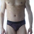 Erkek Fantezi Daire Desenli Jockstrap