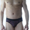Erkek Fantezi Daire Desenli Jockstrap