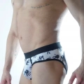 Erkek Fantezi El Desenli Jockstrap