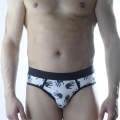 Erkek Fantezi El Desenli Jockstrap