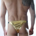 Erkek Gold Lame Brazillian Slip İç Çamaşırı