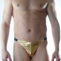 Erkek Gold Lame Brazillian Slip İç Çamaşırı