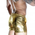 Erkek Gold Lame Short