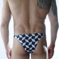 Erkek Küp Desenli Brazillian Slip