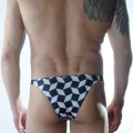 Erkek Küp Desenli Brazillian Slip