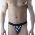 Erkek Küp Desenli Jockstrap İç Giyim