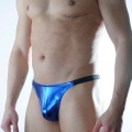 Erkek Mavi Lame Brazillian Slip İç Çamaşırı