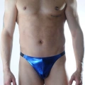 Erkek Mavi Lame Brazillian Slip iç Çamaşırı