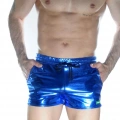 Erkek Mavi Lame Short