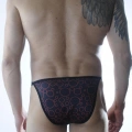 Erkek Metalli Daire Desenli Slip