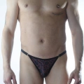 Erkek Metalli Daire Desenli Slip