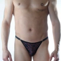 Erkek Metalli Daire Desenli Slip