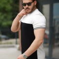 Erkek Parçalı Renk Kısa Kollu Tişört