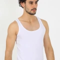 Erkek Penye Beyaz Atlet