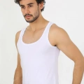 Erkek Penye Beyaz Atlet