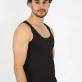 Erkek Penye Siyah Atlet