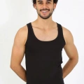 Erkek Penye Siyah Atlet