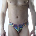Erkek Renkli Desenli Fantezi Jockstrap