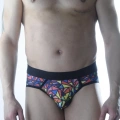 Erkek Renkli Desenli Fantezi Jockstrap