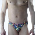 Erkek Renkli Desenli Fantezi Jockstrap