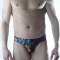Erkek Renkli Fantezi Jockstrap İç Giyim
