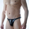 Erkek Siyah Lame Brazillian Slip İç Çamaşırı